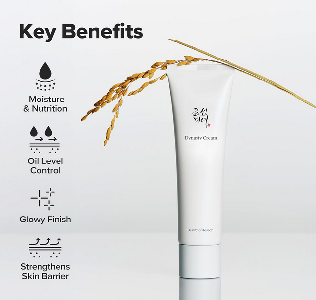 Crema hidratante facial Belleza de la dinastía Joseon para piel seca y sensible, cuidado coreano para hombres y mujeres, 100 ml, 3.38 fl oz.