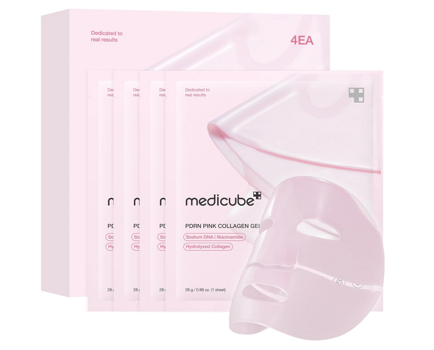 Masque gel au collagène rose Medicube Salmon DNA PDRN - Masque de nuit