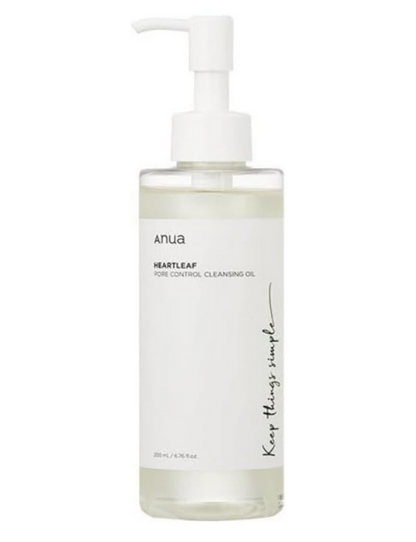 ANUA Heartleaf Huile nettoyante pour le contrôle des pores Nettoyant coréen pour le visage, Élimination quotidienne des points noirs 6,76 fl oz (200 ml)