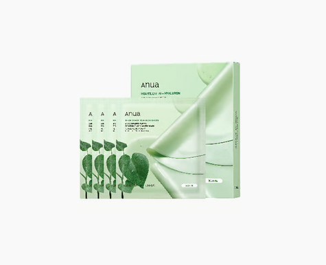 Lot de 4 masques apaisants au collagène Anua Heartleaf 70