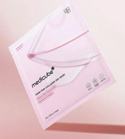 Masque gel au collagène rose Medicube Salmon DNA PDRN - Masque de nuit