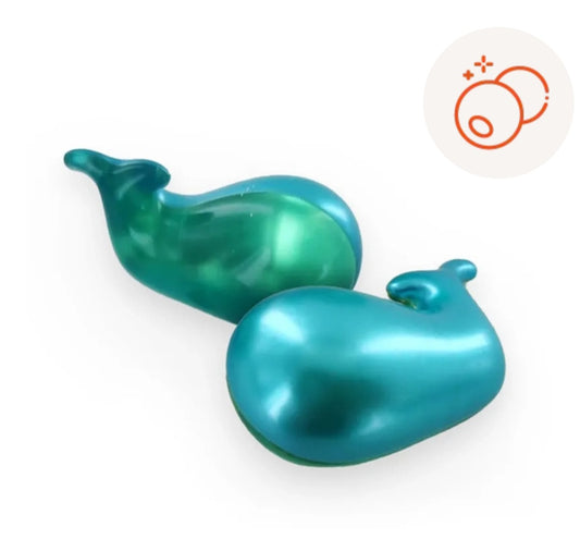 Perle de bain baleines monoï